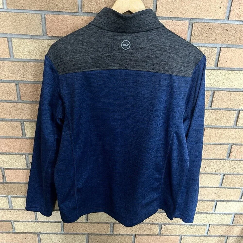 Vineyard Vines Men’s Performance 1/2 Zip Pullover Long Sleeve Blue Size Medium